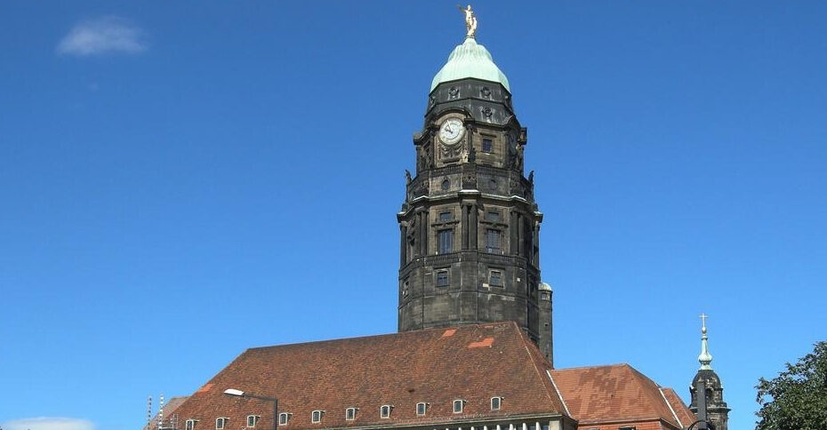 Ein Bild vom Dresdner Rathaus